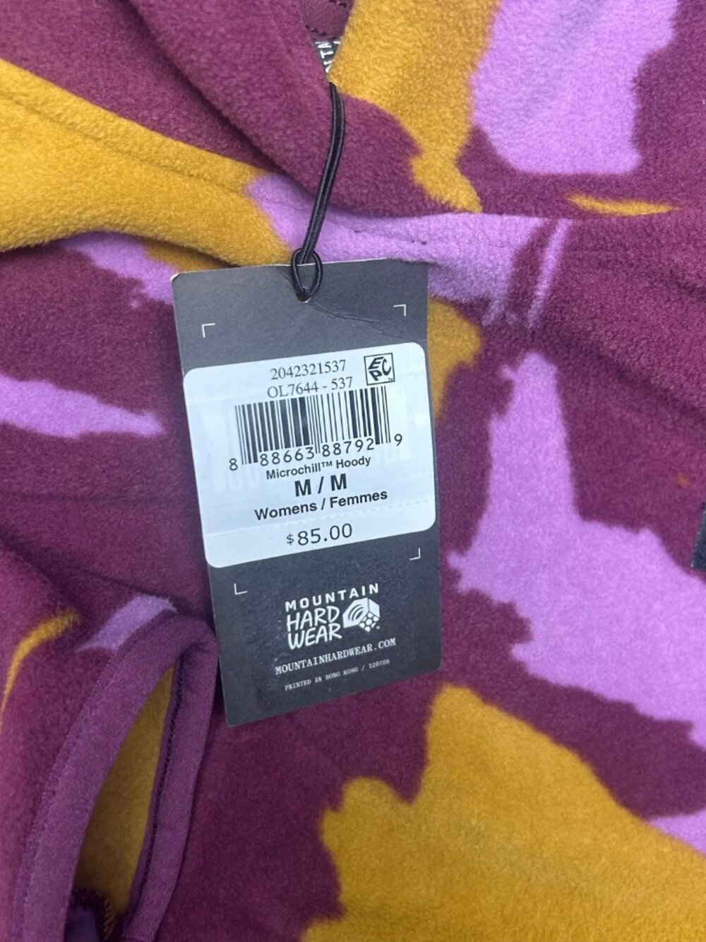 Mountain Hardwear Microchill Hoodie Womens M Purple - Picture 3 of 6
